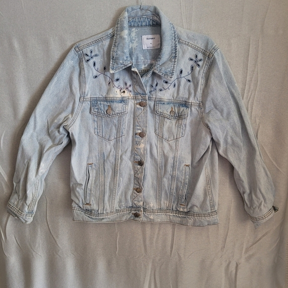 Old Navy Jackets & Blazers - Old Navy Womens Distressed Denim Jacket Size XL